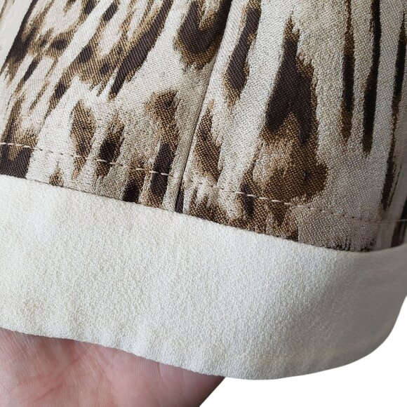 Giambattista Valli White Leopard Print Mini Sleeveless Sheath Dress Y2K Work - Picture 9 of 16